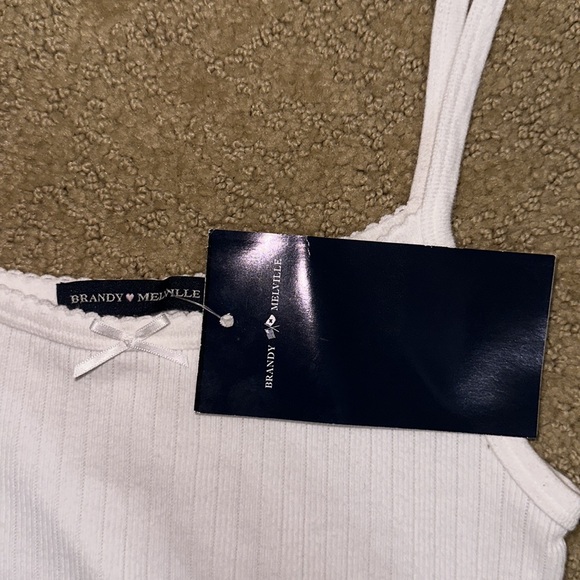 Brandy Melville white belle bow tank - Picture 2 of 2